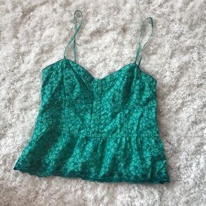 American eagle eyelet lace corset top size M